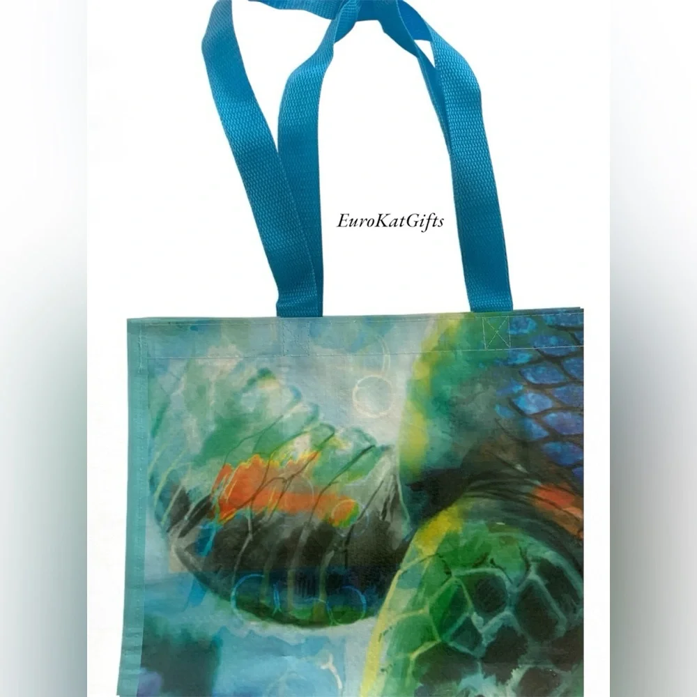 SAVE the TURTLE Tote Bag NEW unisex women men kids Gift Colorful_7